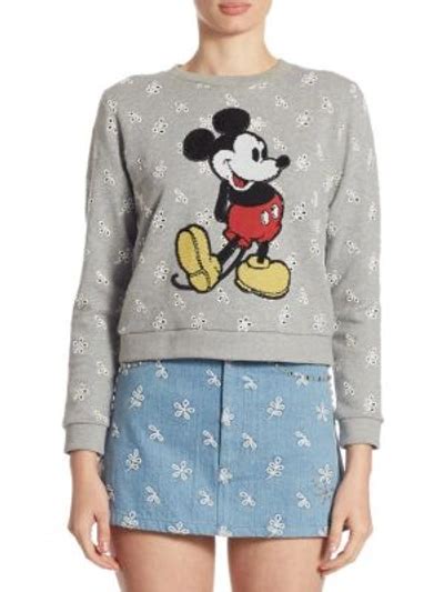 Marc Jacobs Mickey Mouse Sweatshirt, Gray .